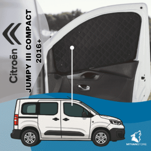 Rideaux occultants et isolants thermiques pare-soleil pour Citroën Jumpy III (à partir de 2016), parfaits pour van aménagé ou camping-car