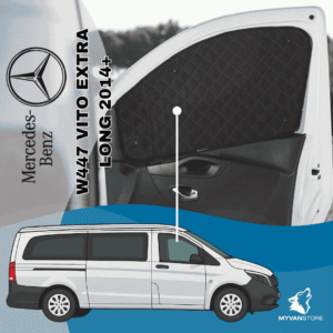 Isolants thermiques occultants Mercedes Benz W447 Vito Extra Long 2014+