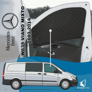 Isolants thermiques occultants Mercedes Benz W639 Viano Mixto 2003-2014