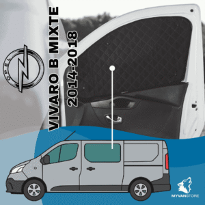 Isolants thermiques occultants Opel Vivaro B Mixte 2014-2018