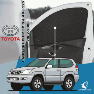 Rideaux occultants et isolants thermiques pare-soleil pour Toyota Land Cruiser 3P GK KDJ 125 (2002-2008) – améliore le confort et l’isolation des vans aménagés et camping-cars MyVanStore