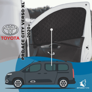 Rideaux occultants et isolants thermiques pare-soleil pour Toyota ProAce City Verso XL (à partir de 2020) – améliore le confort et l’isolation des vans aménagés et camping-cars MyVanStore