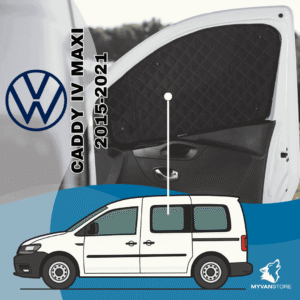 Rideaux occultants et isolants thermiques pare-soleil pour Volkswagen Caddy IV Maxi (2015-2021) – améliore le confort et l’isolation des vans aménagés et camping-cars MyVanStore