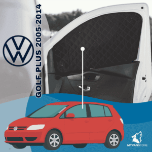 Verdunkelungs- und Thermomatten-Sonnenschutz für Volkswagen Golf Plus (2005–2014) – verbessert den Innenraumkomfort und die Wärmedämmung von Campervans und Wohnmobilen MyVanStore.