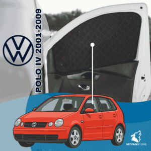 Verdunkelungs- und Thermomatten-Sonnenschutz für Volkswagen Polo IV (2001–2009) – verbessert den Innenraumkomfort und die Wärmedämmung von Campervans und Wohnmobilen MyVanStore.