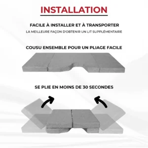 Materasso anteriore per cabina Peugeot Expert, Traveller, Citroën Jumpy, SpaceTourer e Opel Zafira 2015–2024 MyVanStore progettato per van allestito e camper, ideale per offrire un posto letto confortevole e ottimizzare lo spazio tra i sedili anteriori