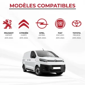 Materasso anteriore per cabina Peugeot Expert, Traveller, Citroën Jumpy, SpaceTourer e Opel Zafira 2015–2024 MyVanStore progettato per van allestito e camper, ideale per offrire un posto letto confortevole e ottimizzare lo spazio tra i sedili anteriori