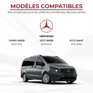 Materasso anteriore per cabina Mercedes Vito e Viano W639 2003–2014 MyVanStore progettato per van allestito e camper, ideale per offrire un posto letto confortevole e ottimizzare lo spazio tra i sedili anteriori