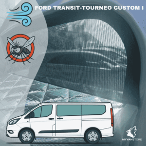 Isolanti laterali per cabina con magneti, pattina e zanzariera per Ford Transit – Tourneo Custom I