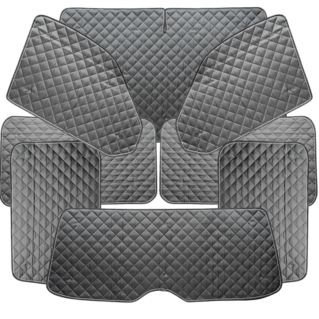 Rideaux occultants et isolants thermiques pare soleil Volkswagen T5 pour van aménagé et camping car MyVanStore afin d’améliorer le confort intérieur et l’isolation thermique