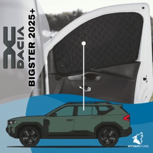 Rideaux occultants et isolants thermiques pare-soleil pour Dacia Bigster (à partir de 2025), idéals pour van aménagé ou camping-car