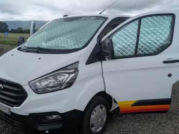 Rideaux occultants isolants thermiques pare-soleil avant pour van aménagé