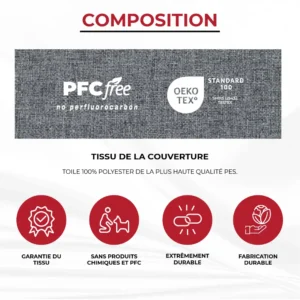 Matelas avant pour cabine Volkswagen T7 MyVanStore conçu pour van aménagé et camping car afin d’offrir un couchage confortable et optimiser l’espace entre les sièges avant